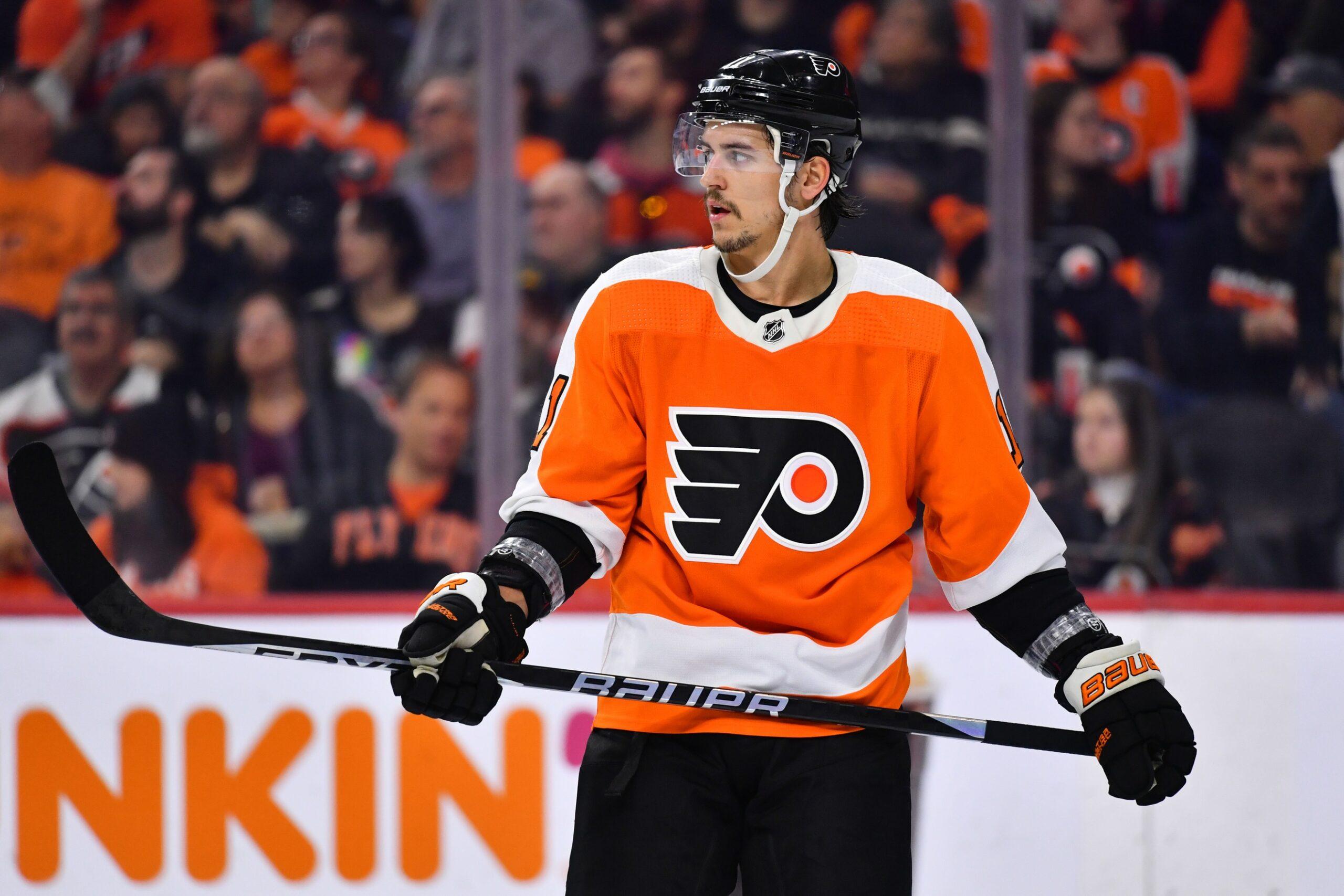 Philadelphia Flyers’ Travis Konecny out with upper-body injury vs. Montreal Canadiens