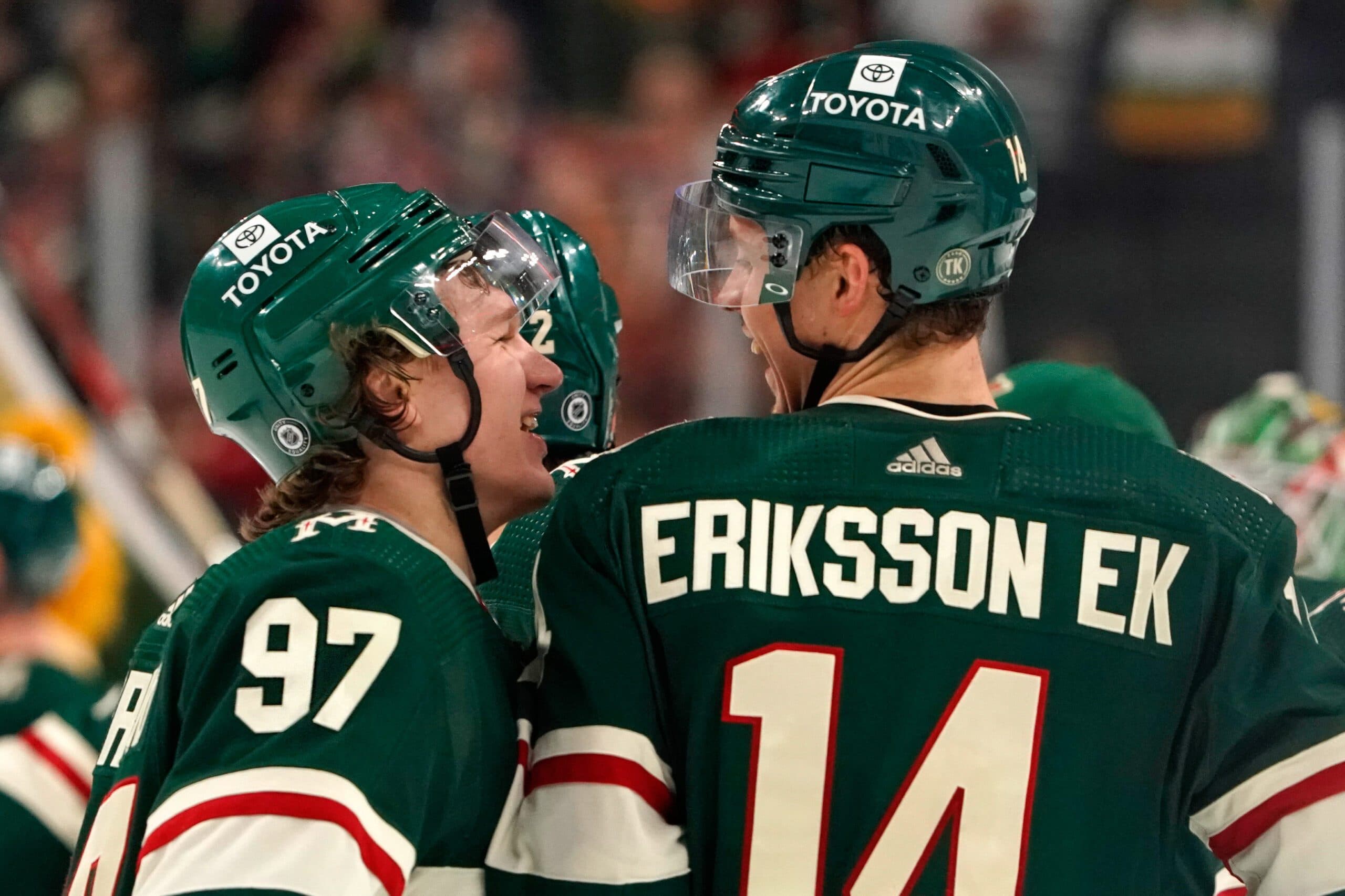 Minnesota Wild’s Joel Eriksson Ek and Jared Spurgeon out tonight vs. Winnipeg