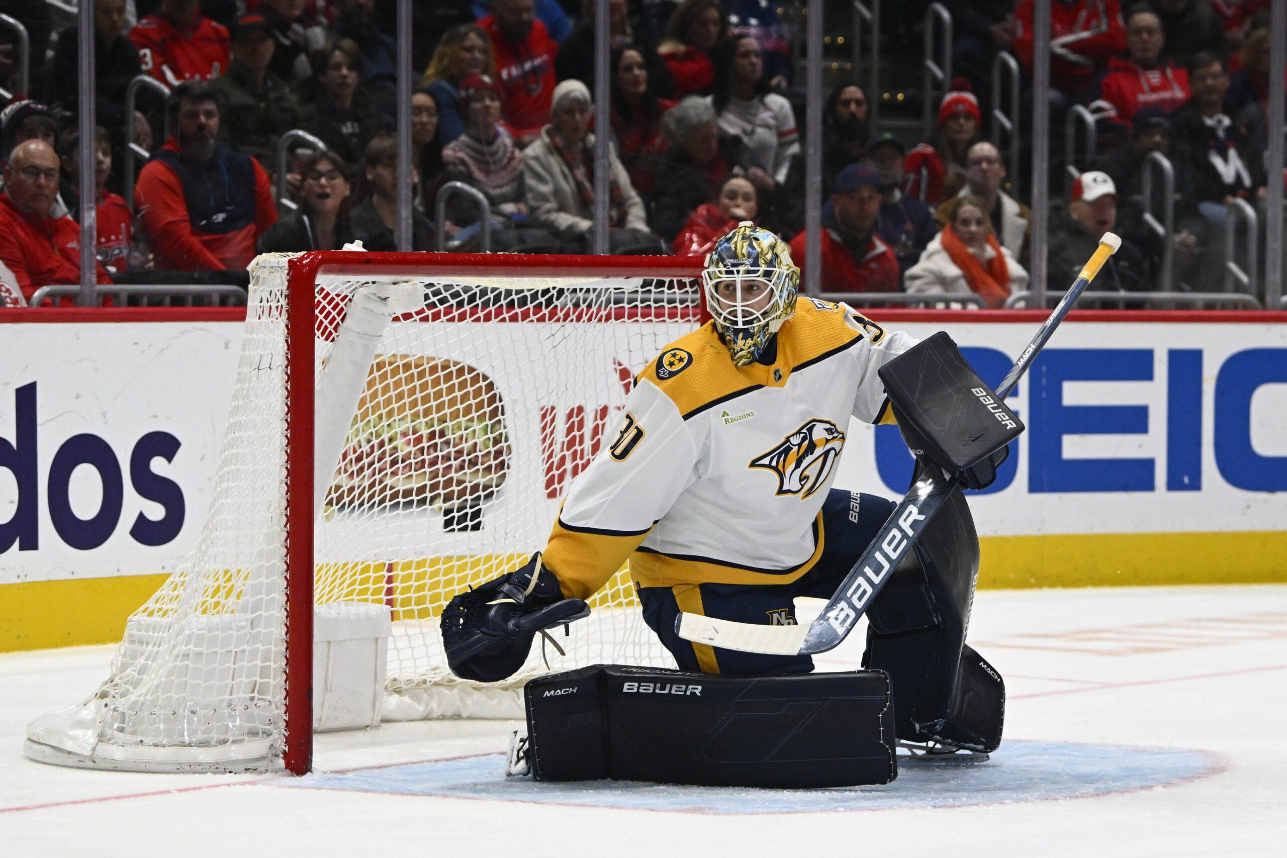 Stuck behind Saros, could Predators’ Askarov become trade bait?