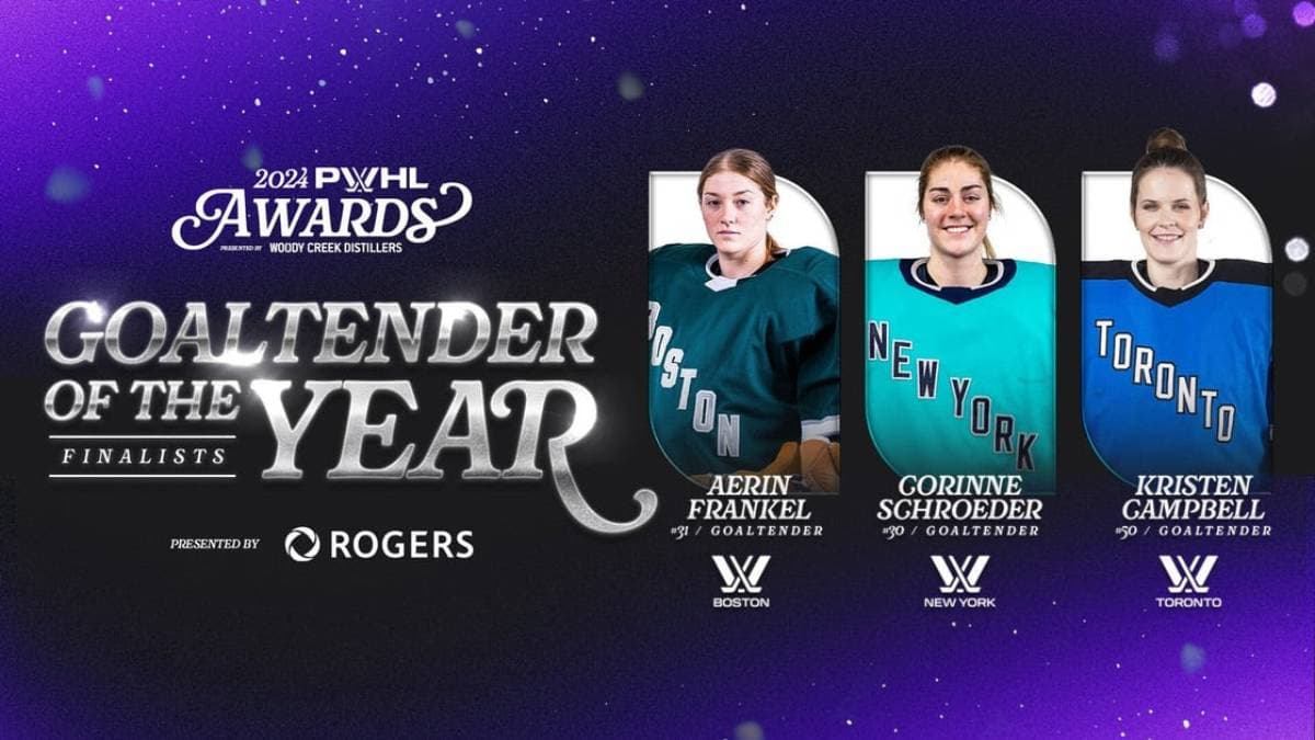 Campbell, Frankel, Schroeder named PWHL Goaltender of the Year finalists