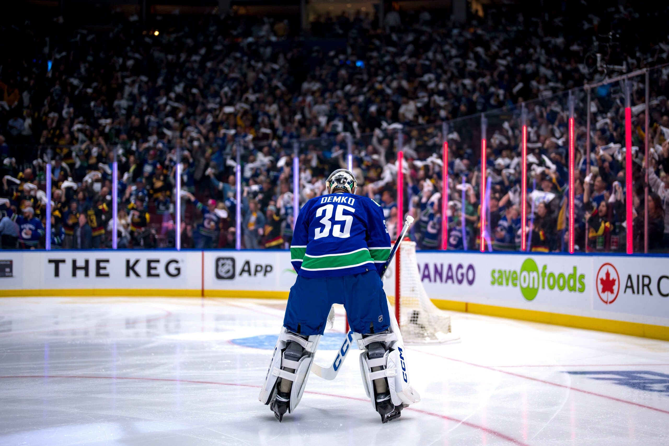 Canucks’ Thatcher Demko out through at least Game 4 against Oilers