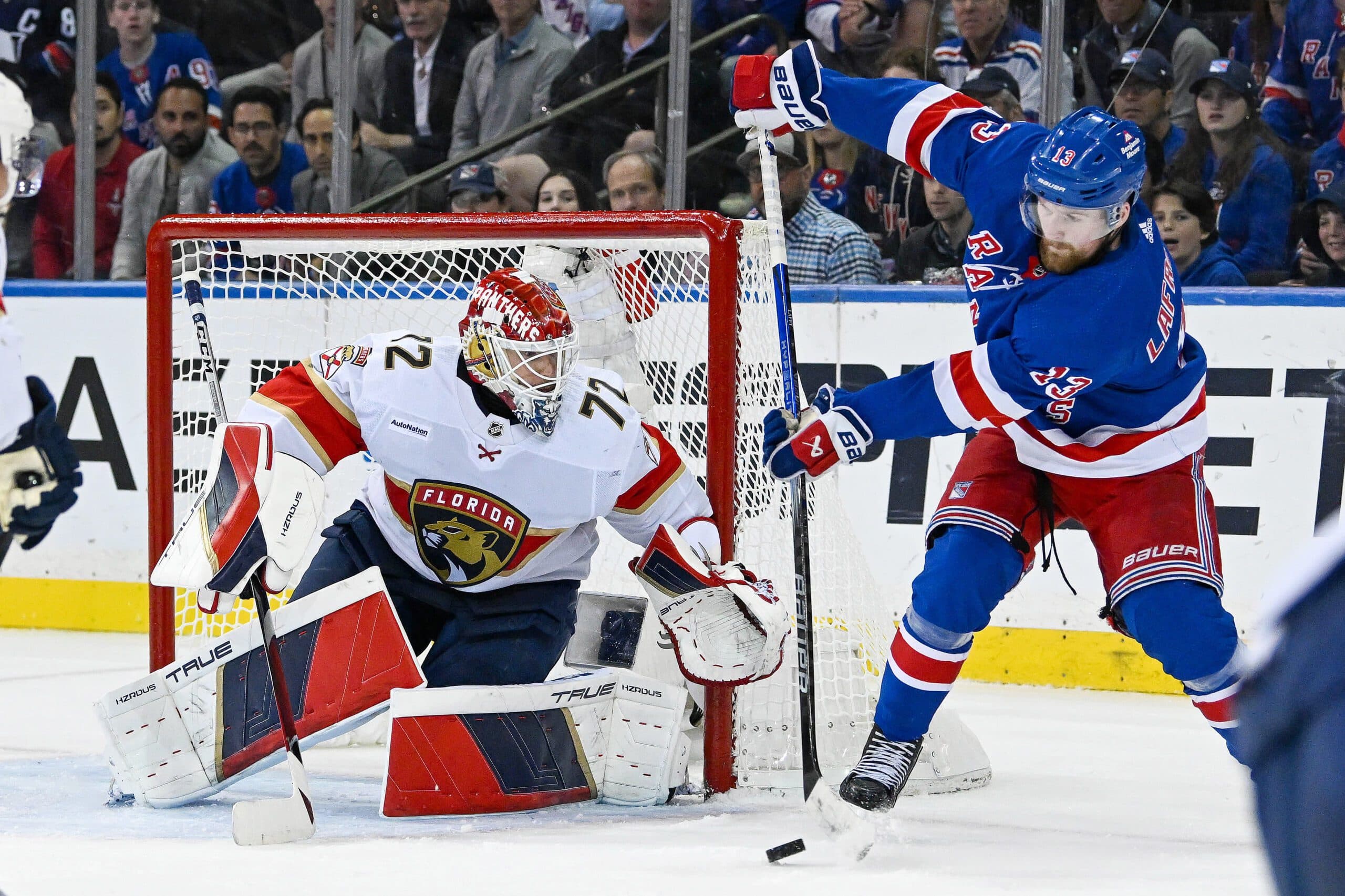 Sergei Bobrovsky and Alexis Lafreniere