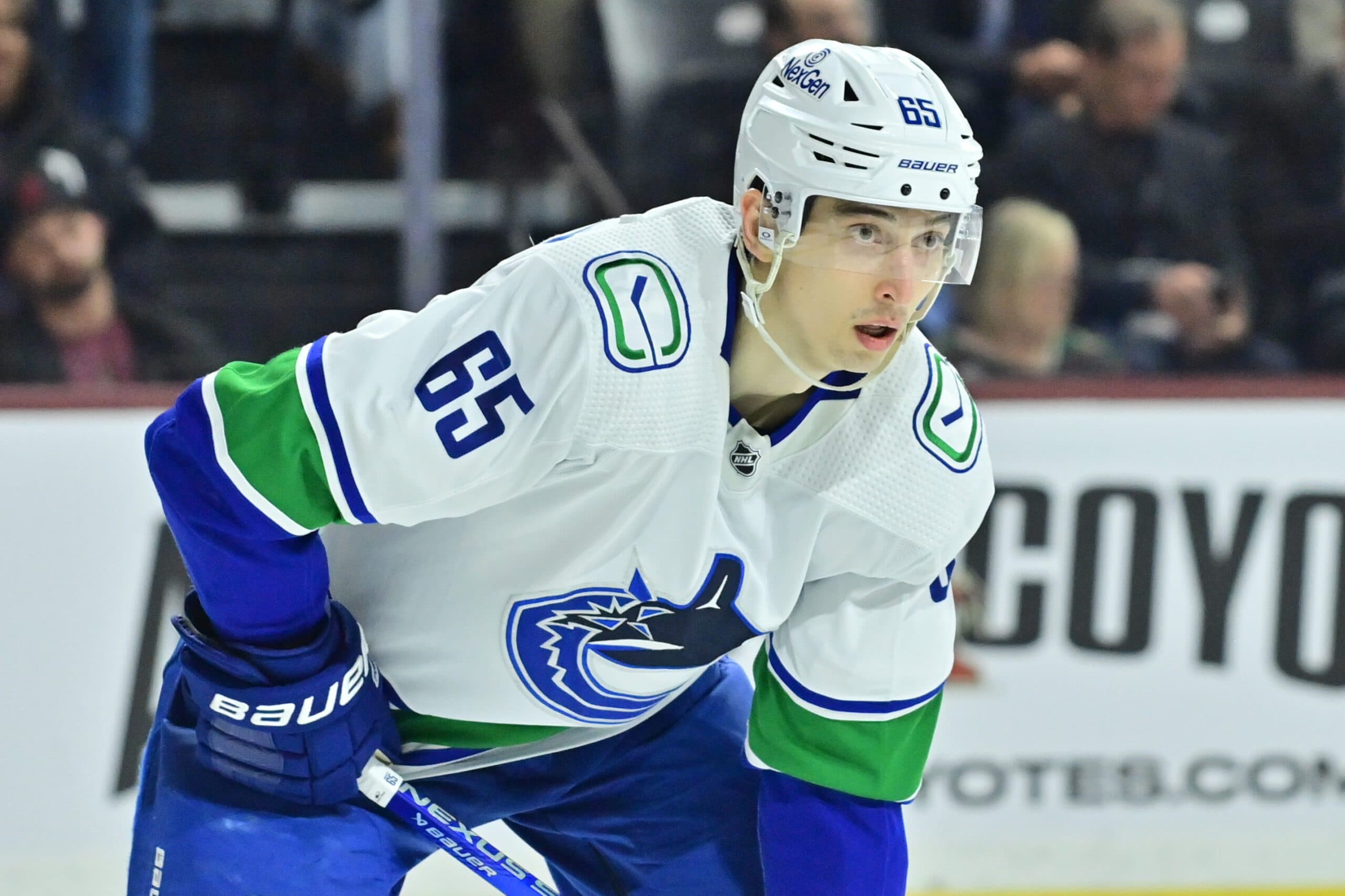 Vancouver Canucks left winger Ilya Mikheyev