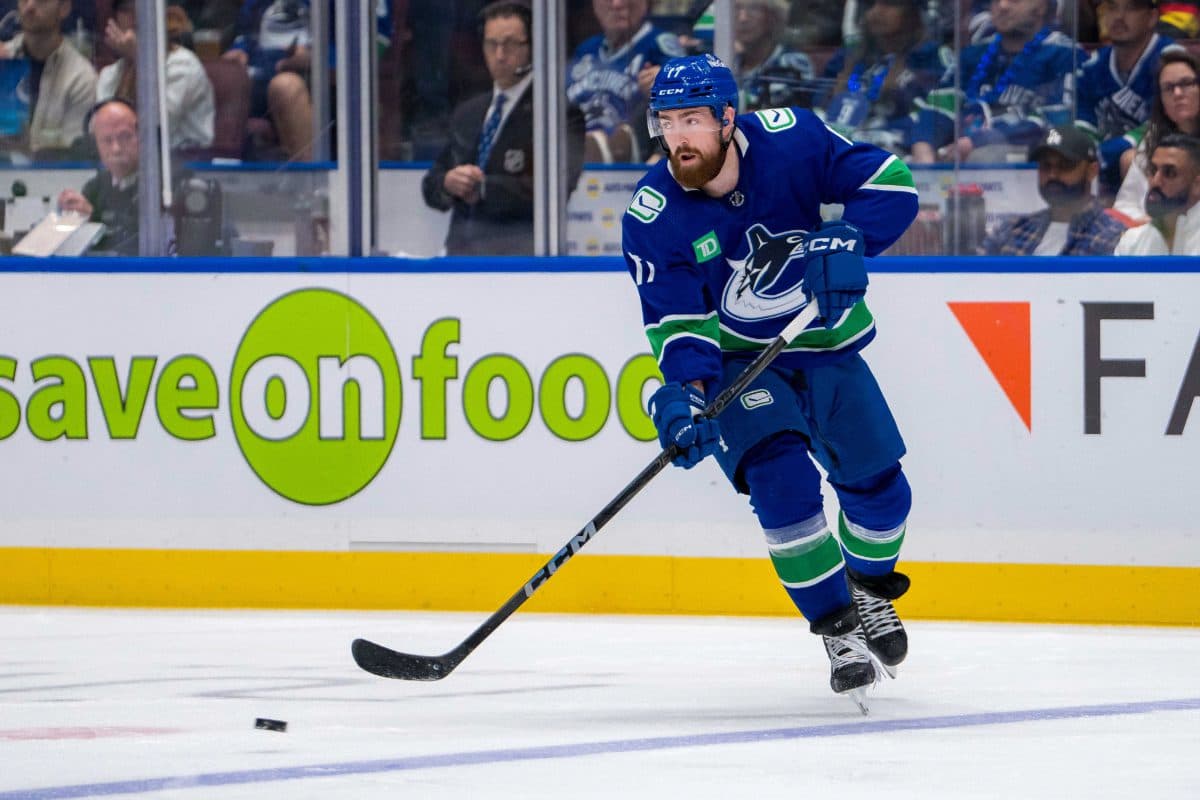 Vancouver Canucks defenseman Filip Hronek