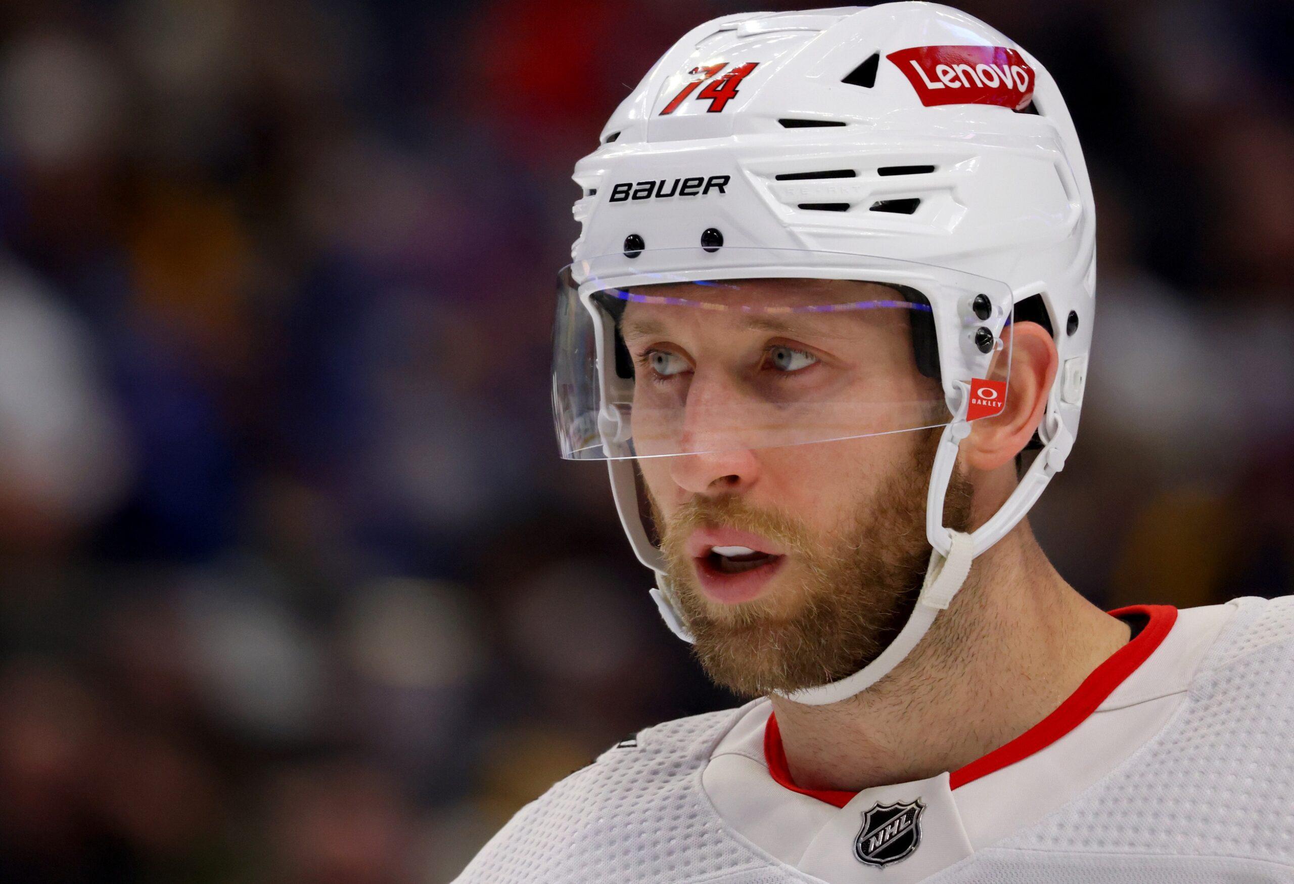 Carolina Hurricanes defenseman Jaccob Slavin.