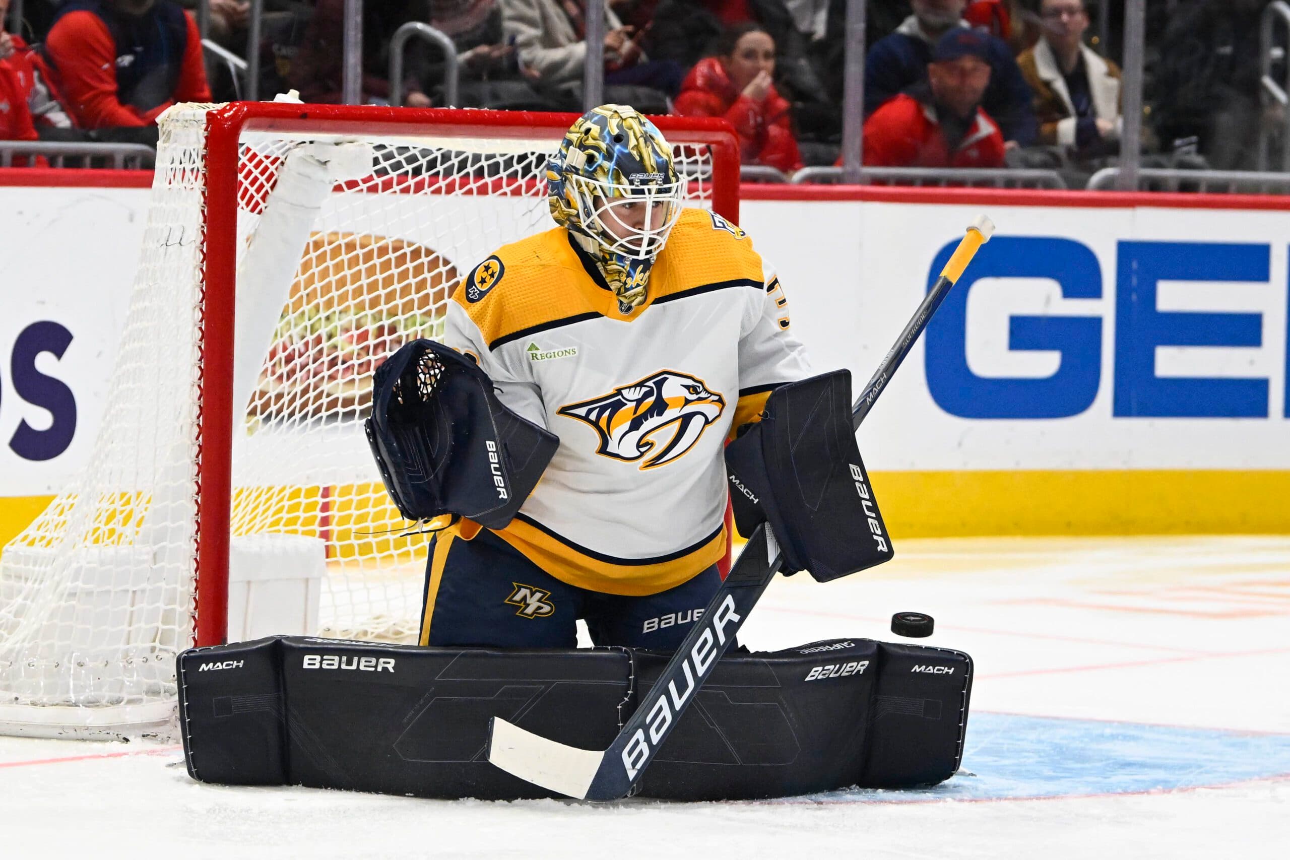 Nashville Predators goaltender Yaroslav Askarov