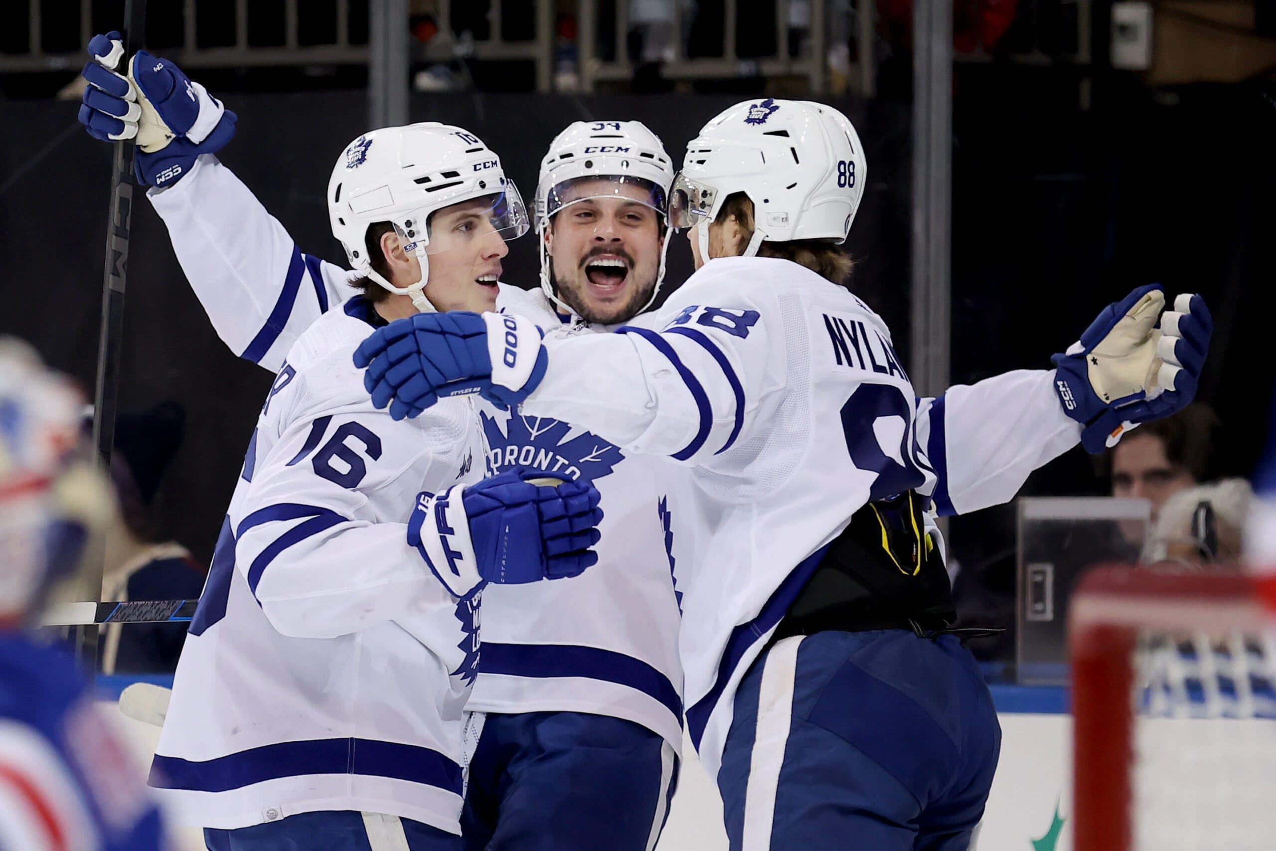 Mitch Marner, Auston Matthews and William Nylander