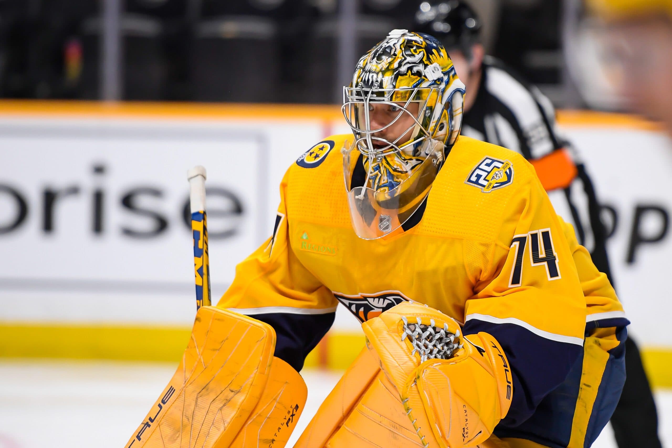 Nashville Predators goaltender Juuse Saros