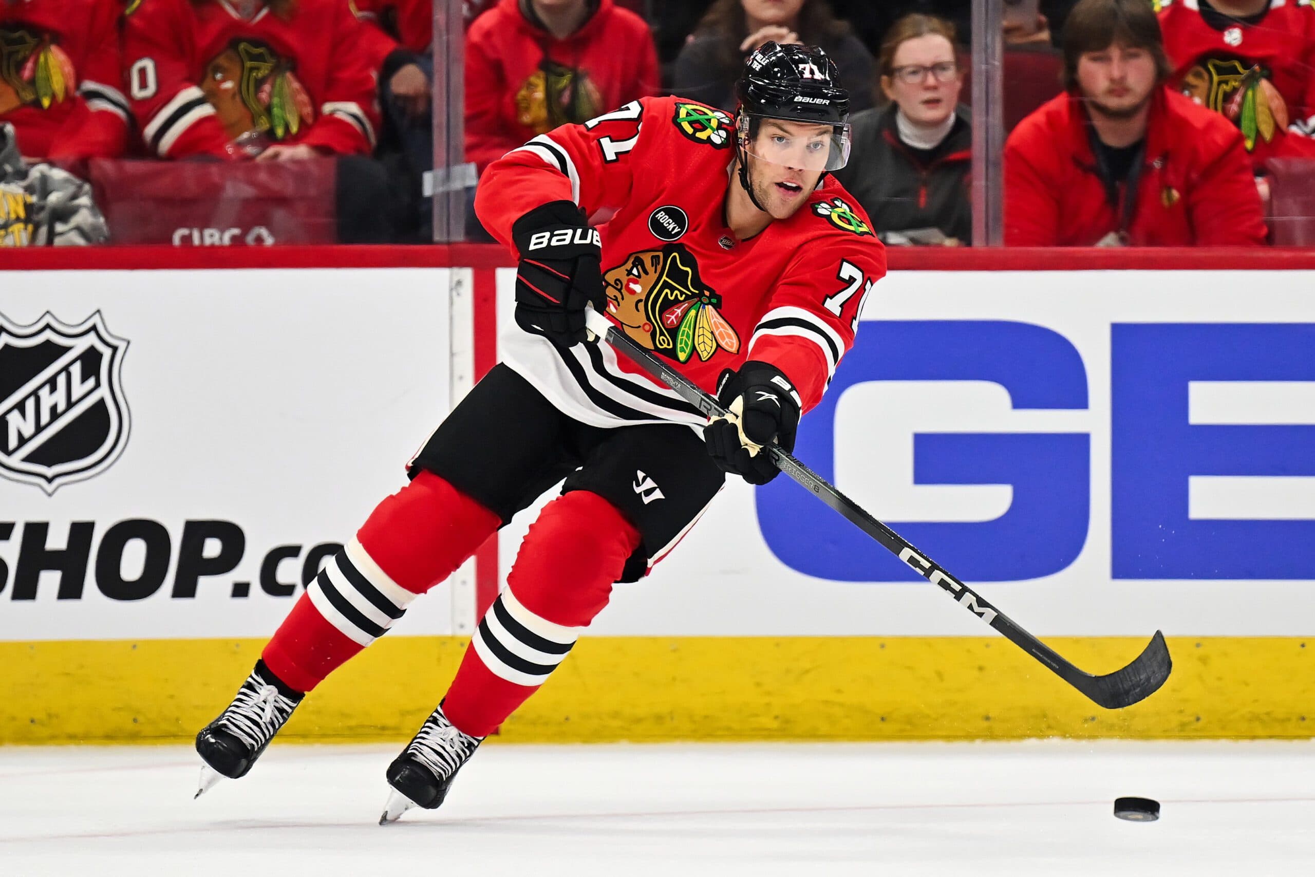 Chicago Blackhawks left winger Taylor Hall