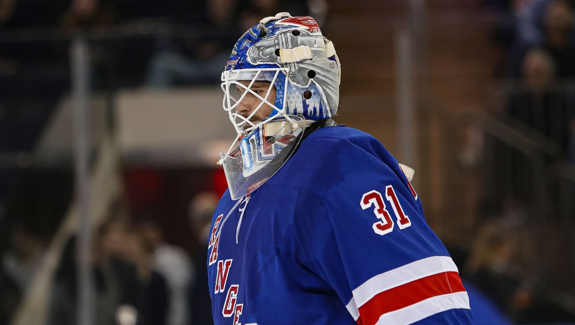 New York Rangers goaltender Igor Shesterkin.