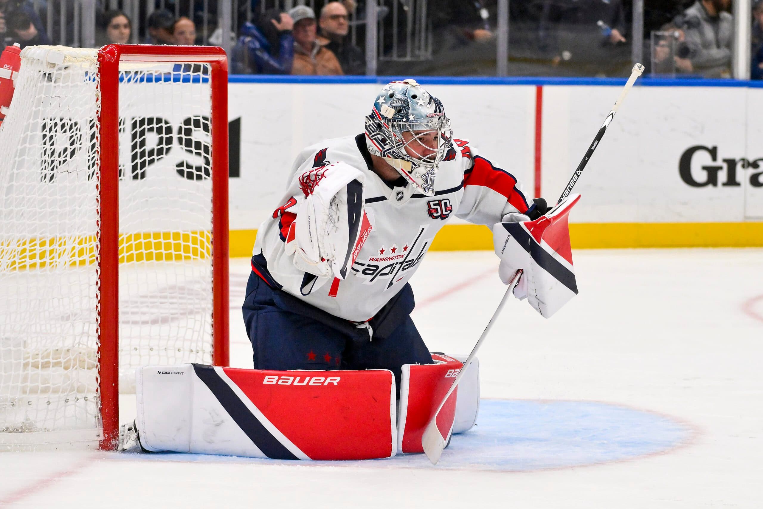 Washington Capitals goaltender Logan Thompson.