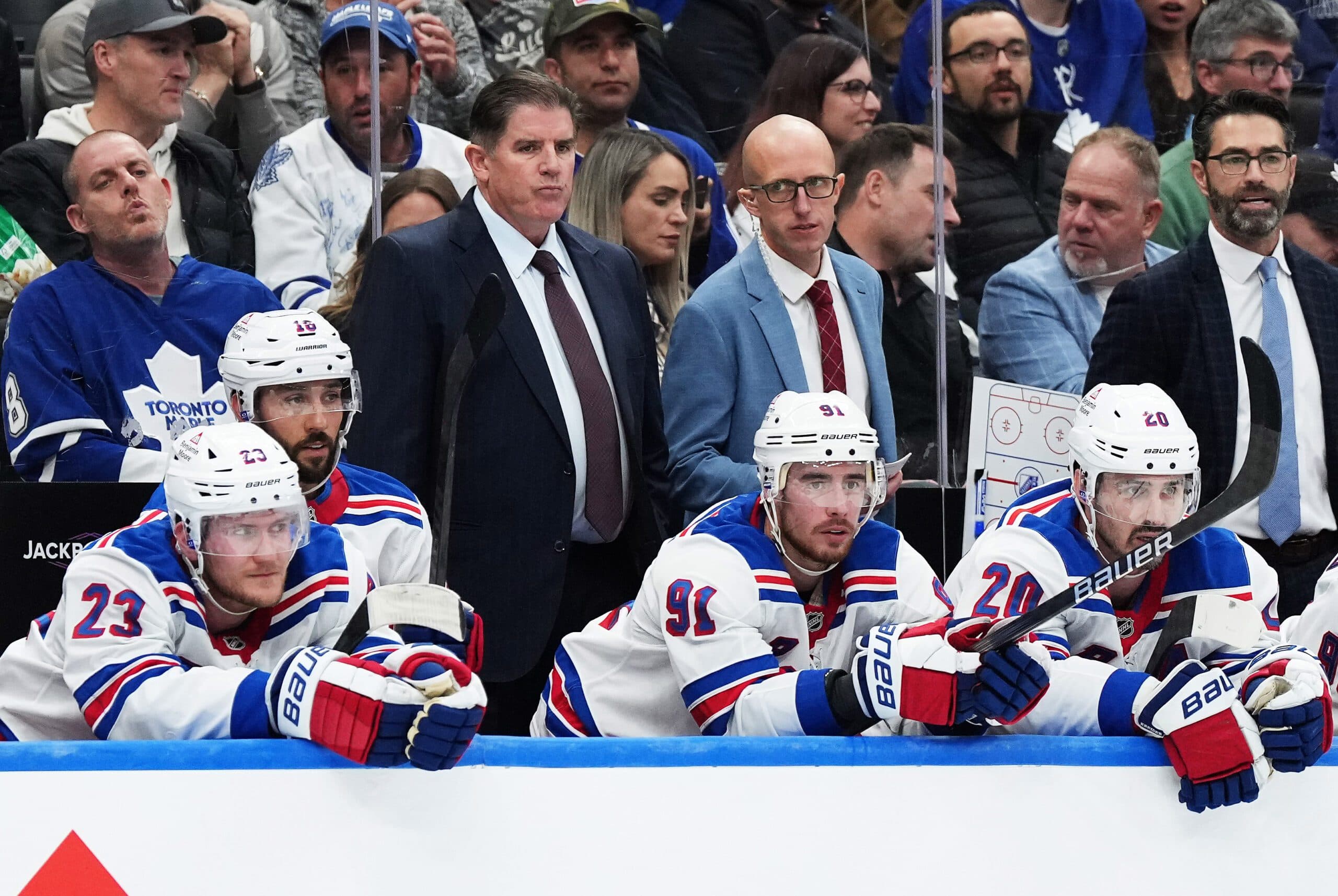 New York Rangers coach Peter Laviolette