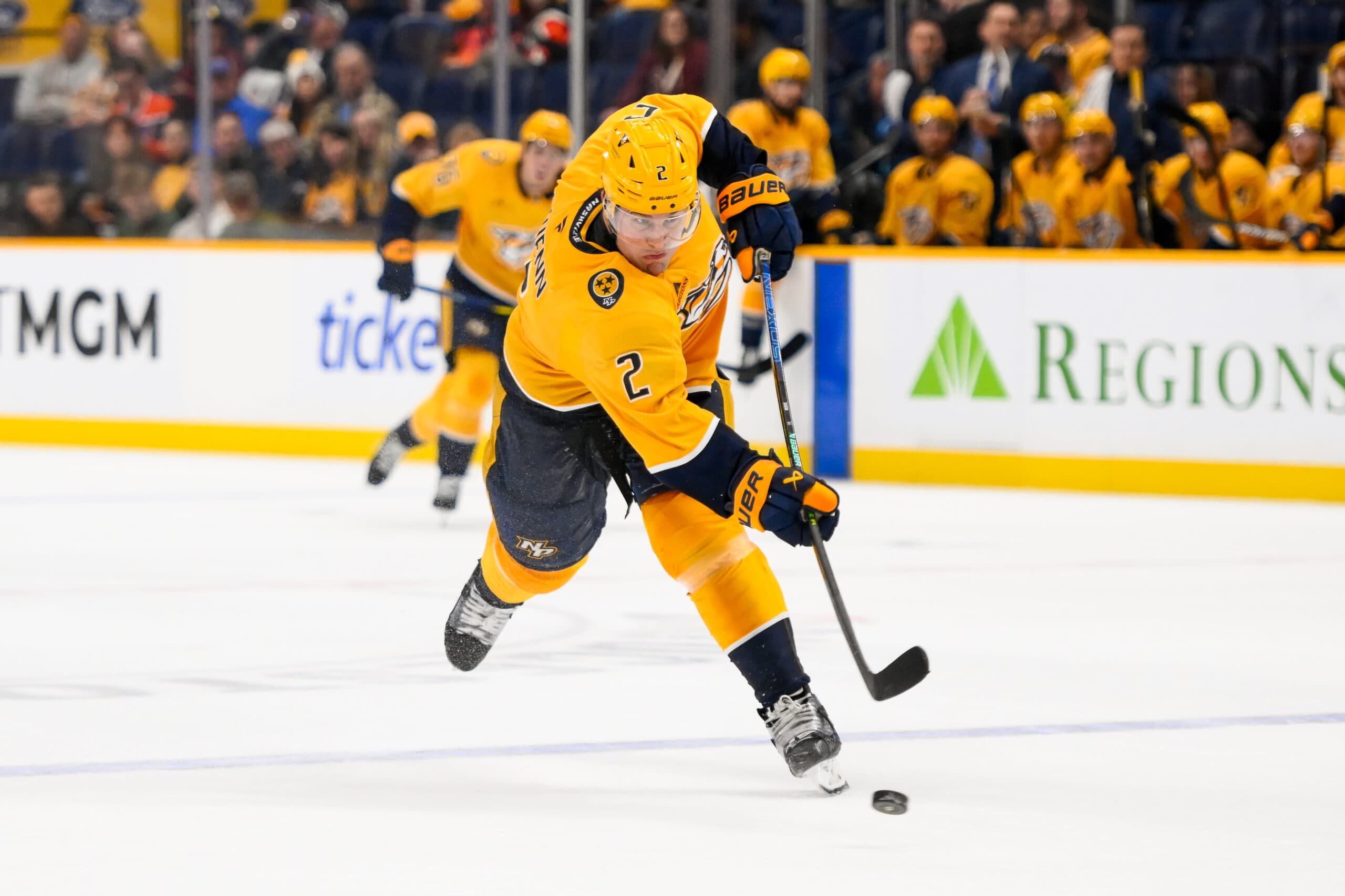 Predators’ Luke Schenn credited with six shots on goal in three seconds