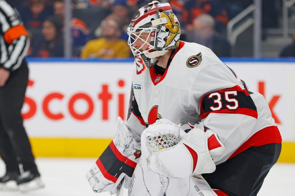 Senators’ Linus Ullmark out week-to-week, Travis Harmonic to miss 2-4 weeks