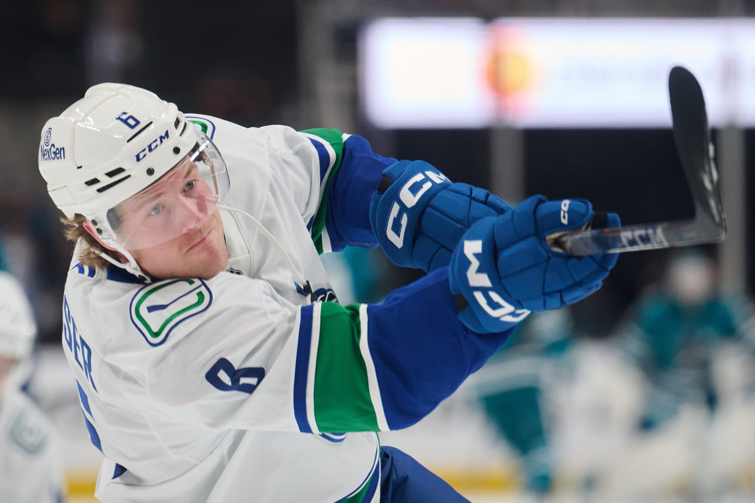 Vancouver Canucks right winger Brock Boeser