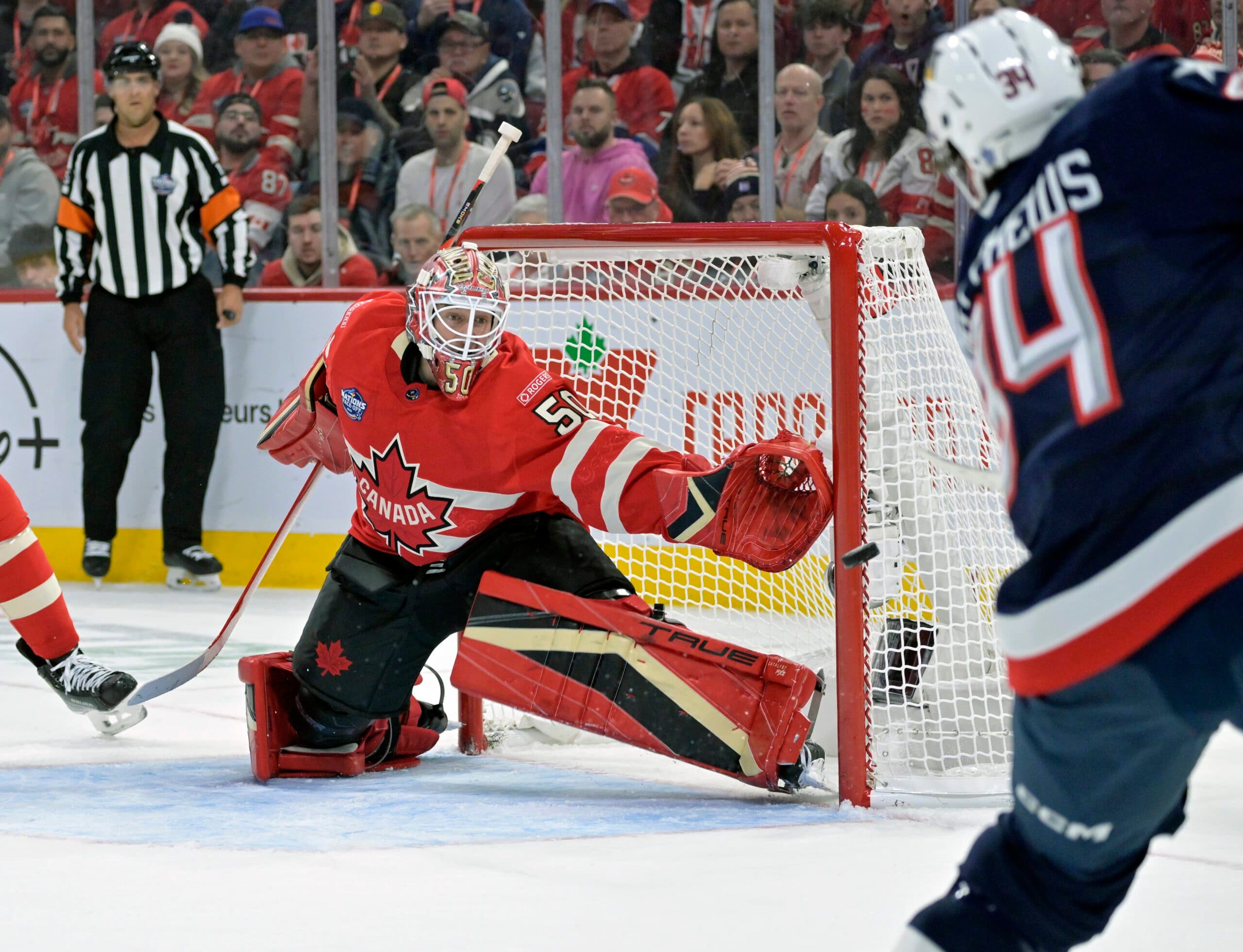 Team Canada goaltender Jordan Binnington