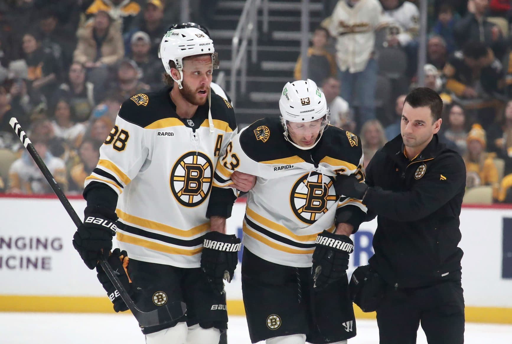 Bruins’ Brad Marchand week-to-week with upper-body injury