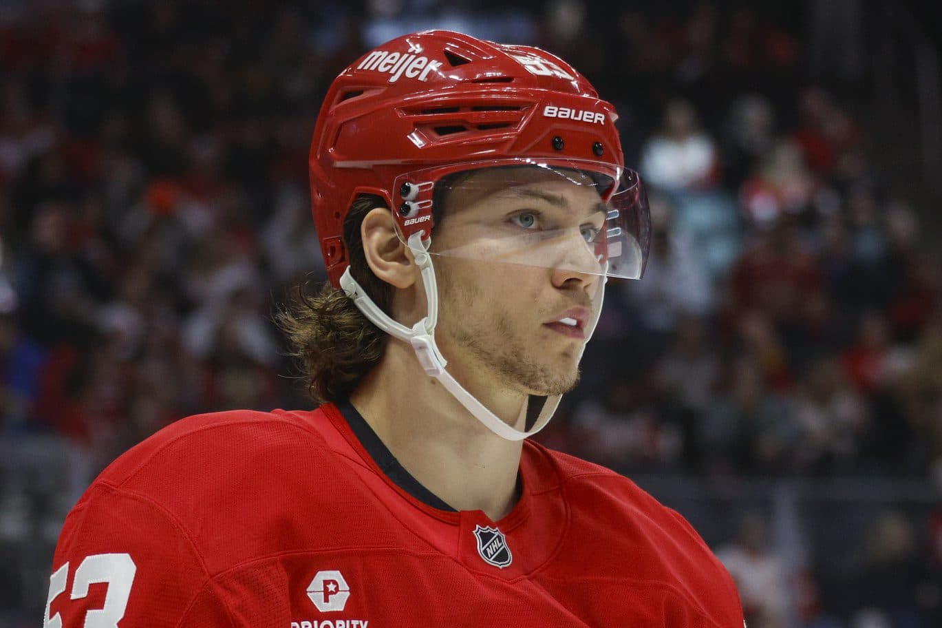 Red Wings’ Moritz Seider thriving in one of the NHL’s toughest roles