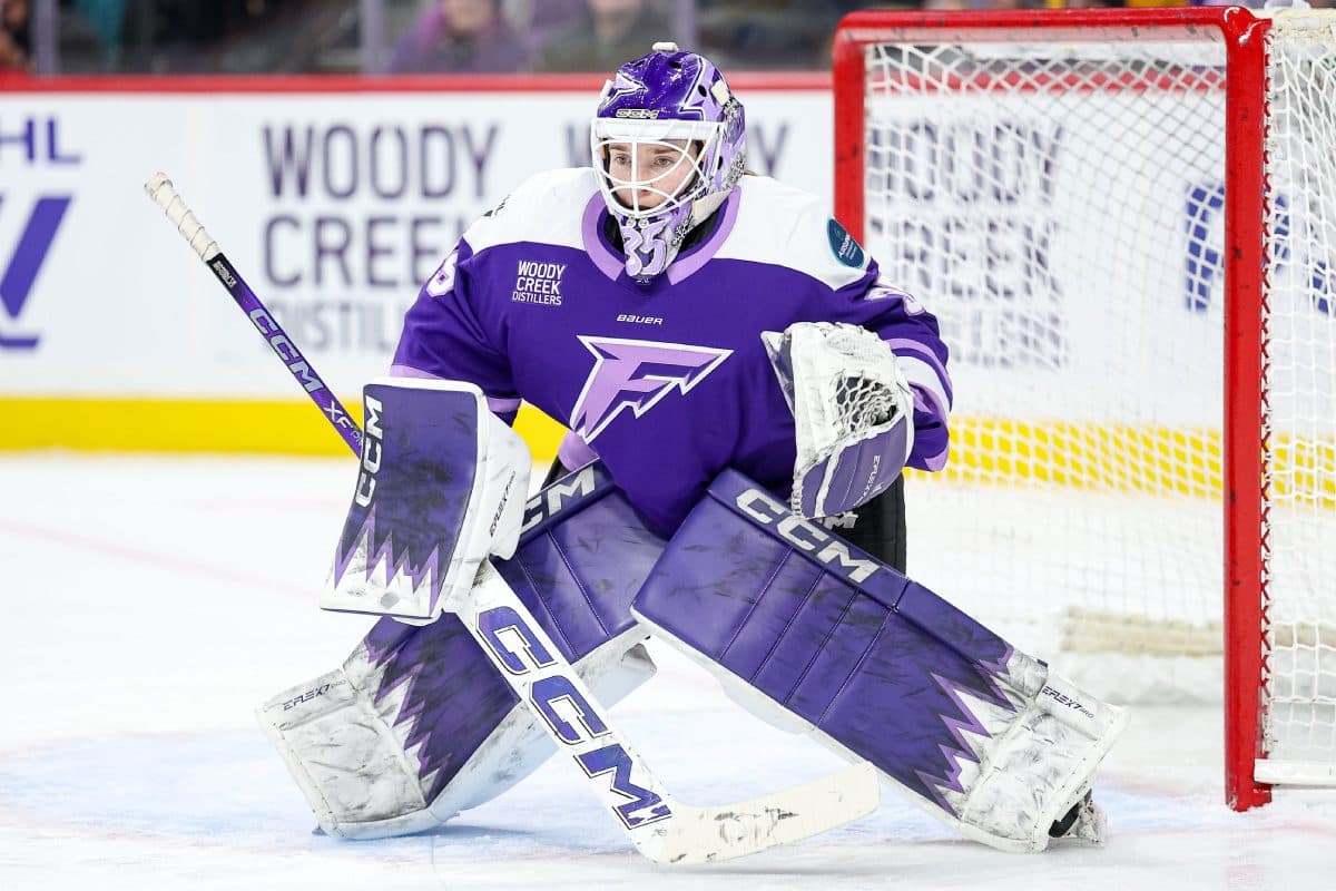 Minnesota Frost goaltender Maddie Rooney