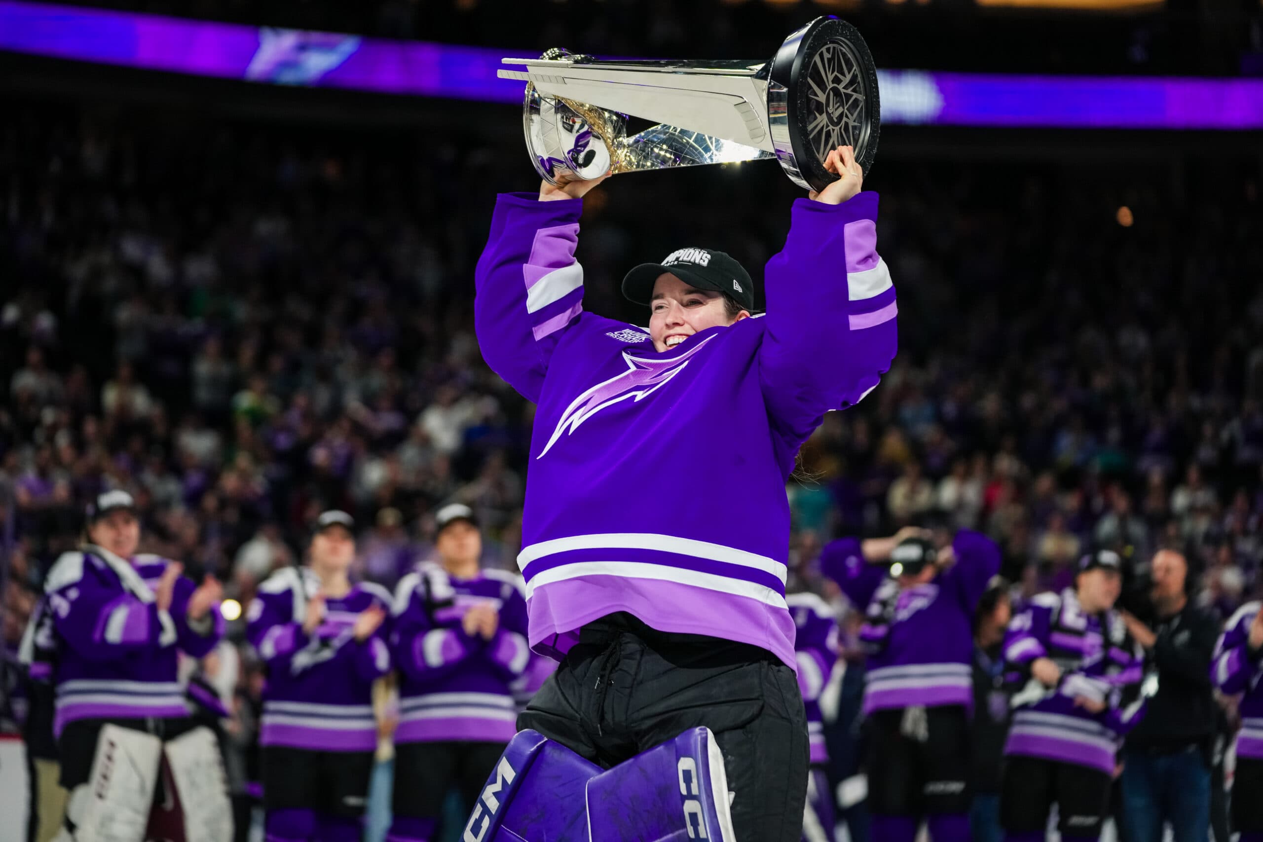 Minnesota Frost goaltender Maddie Rooney