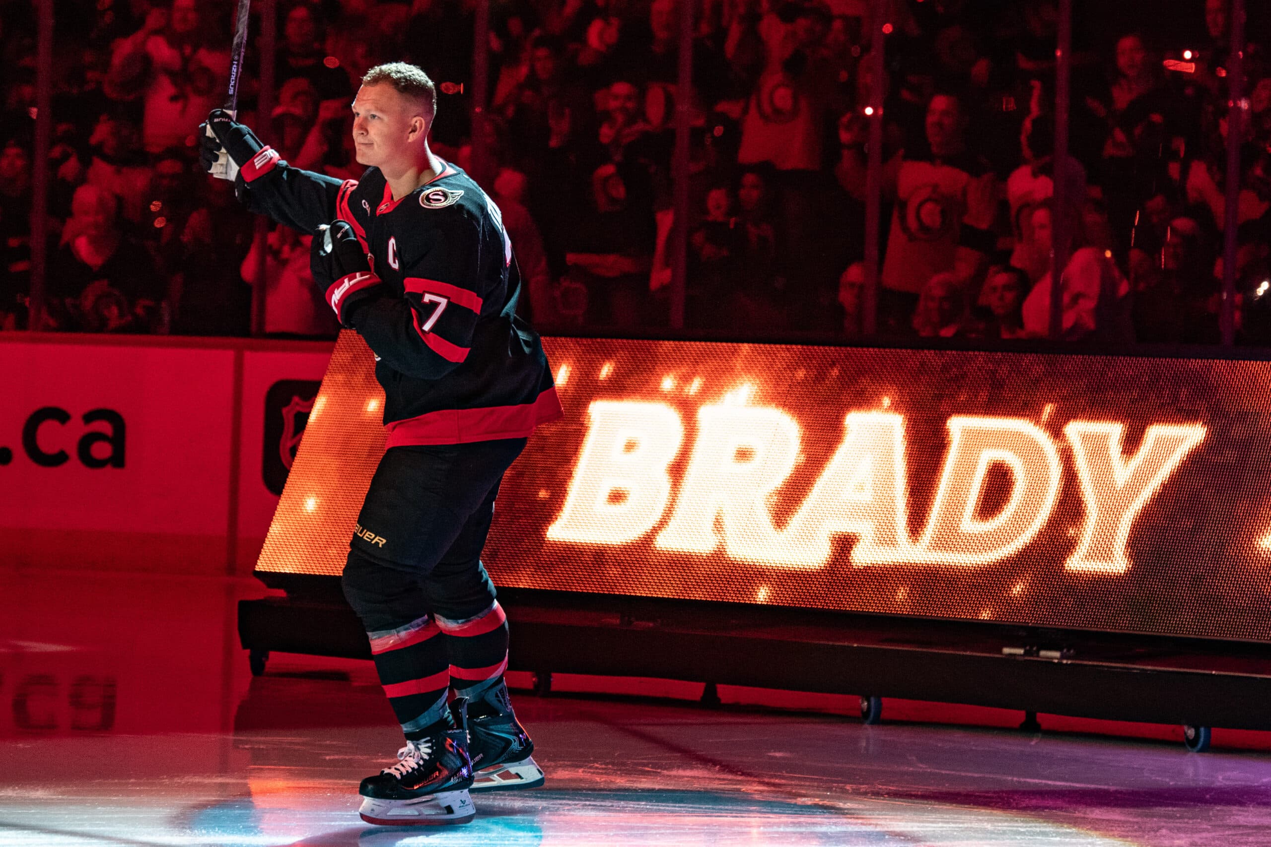 ‘Daddy’s back’: Senators’ Brady Tkachuk to return from thumb injury Friday vs. Blues